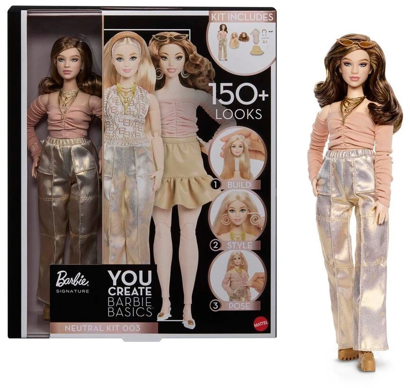 Mattel BARBIE YOU CREATE BASICS lėlė šviesiais plaukais (JJX37)