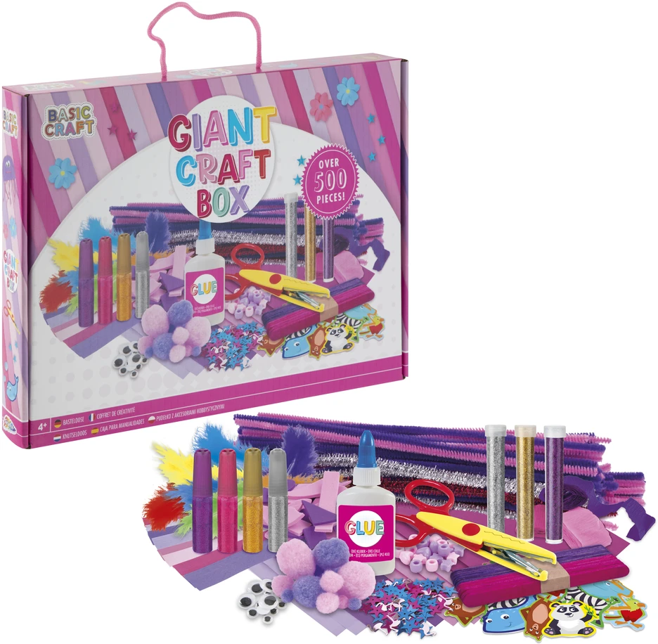 Basic Craft - Milžiniška rankdarbių dėžutė rožinė (100091)