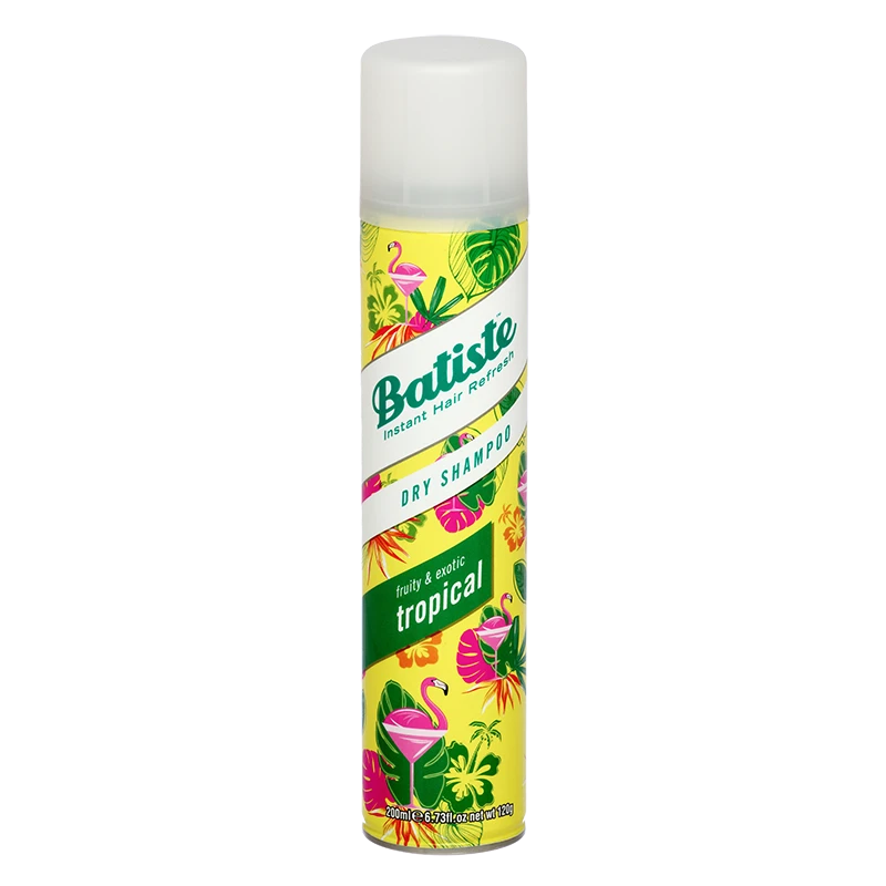 Sausas šampūnas plaukams Batiste Coconut &amp; Exotic Tropical Sausas šampūnas 200ml