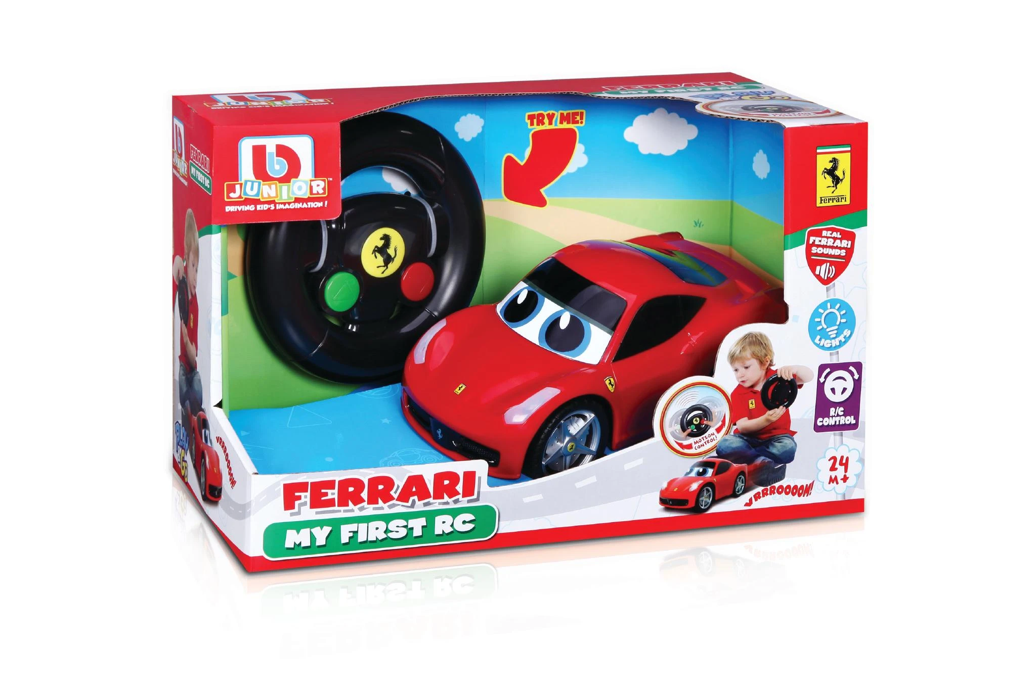 Bburago BB JUNIOR automobilis Ferrari My First RC, 16-91002