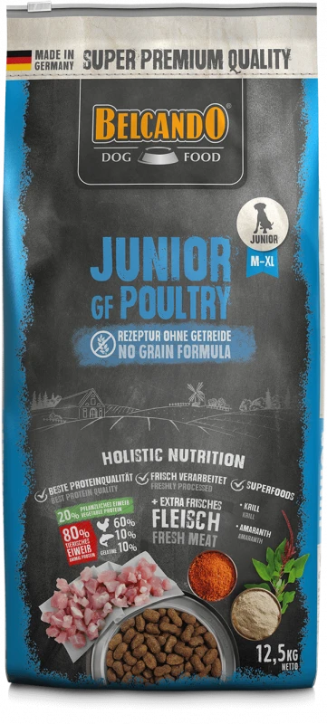 Belcando Junior ėdalas su gluténmentes paukštienai, 12,5kg