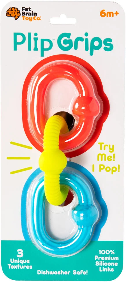 Fat Brain Toys sensoriniai žiedai „Plip Grips“