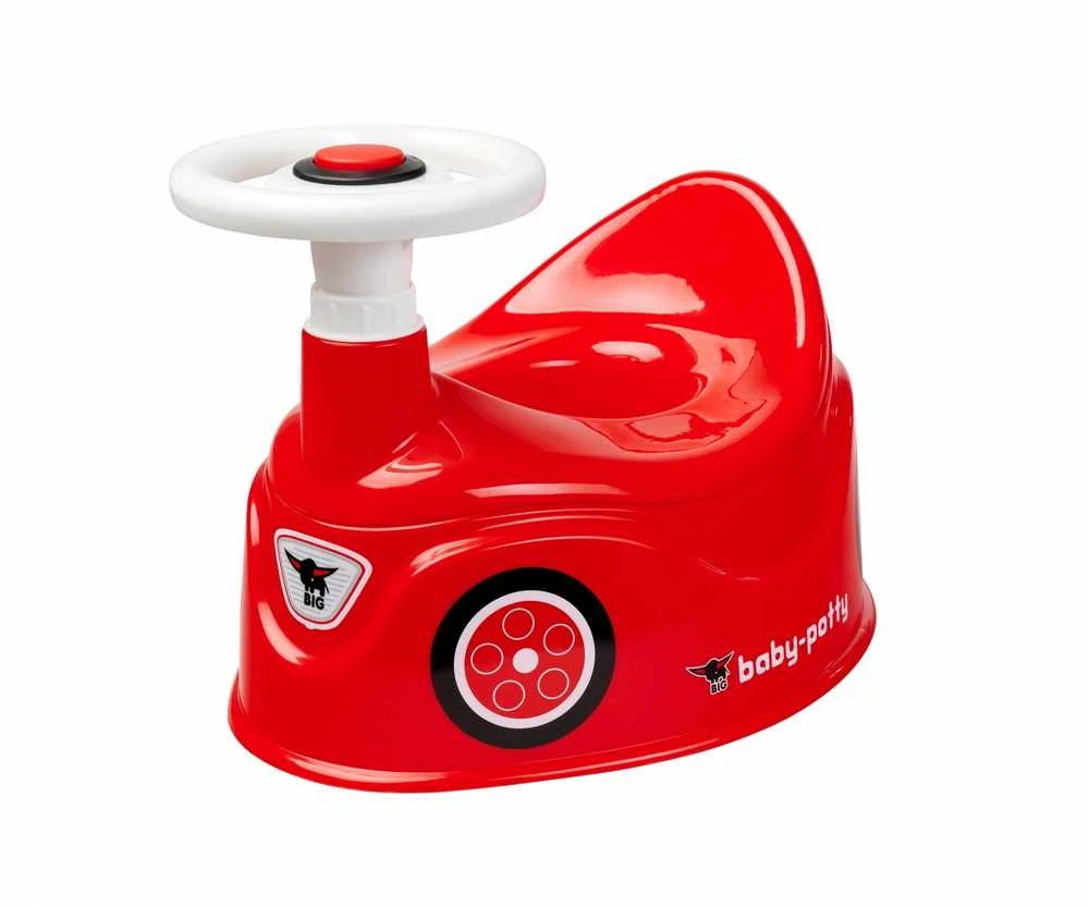 BIG Nocnik Bobby Car raudonas automobilis su vairu