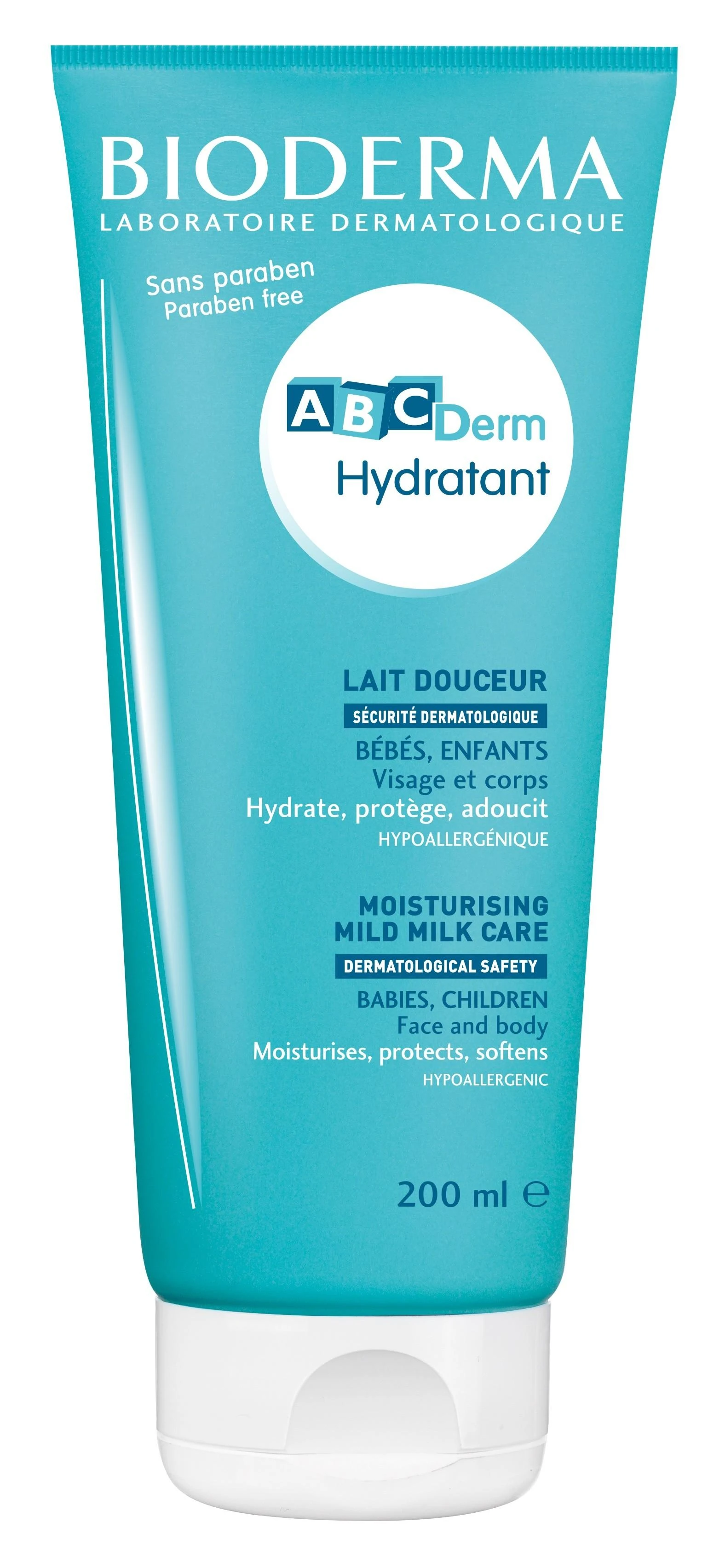 BIODERMA ABCDerm Hydratant Losjonas kūnui vaikams, 200 ml