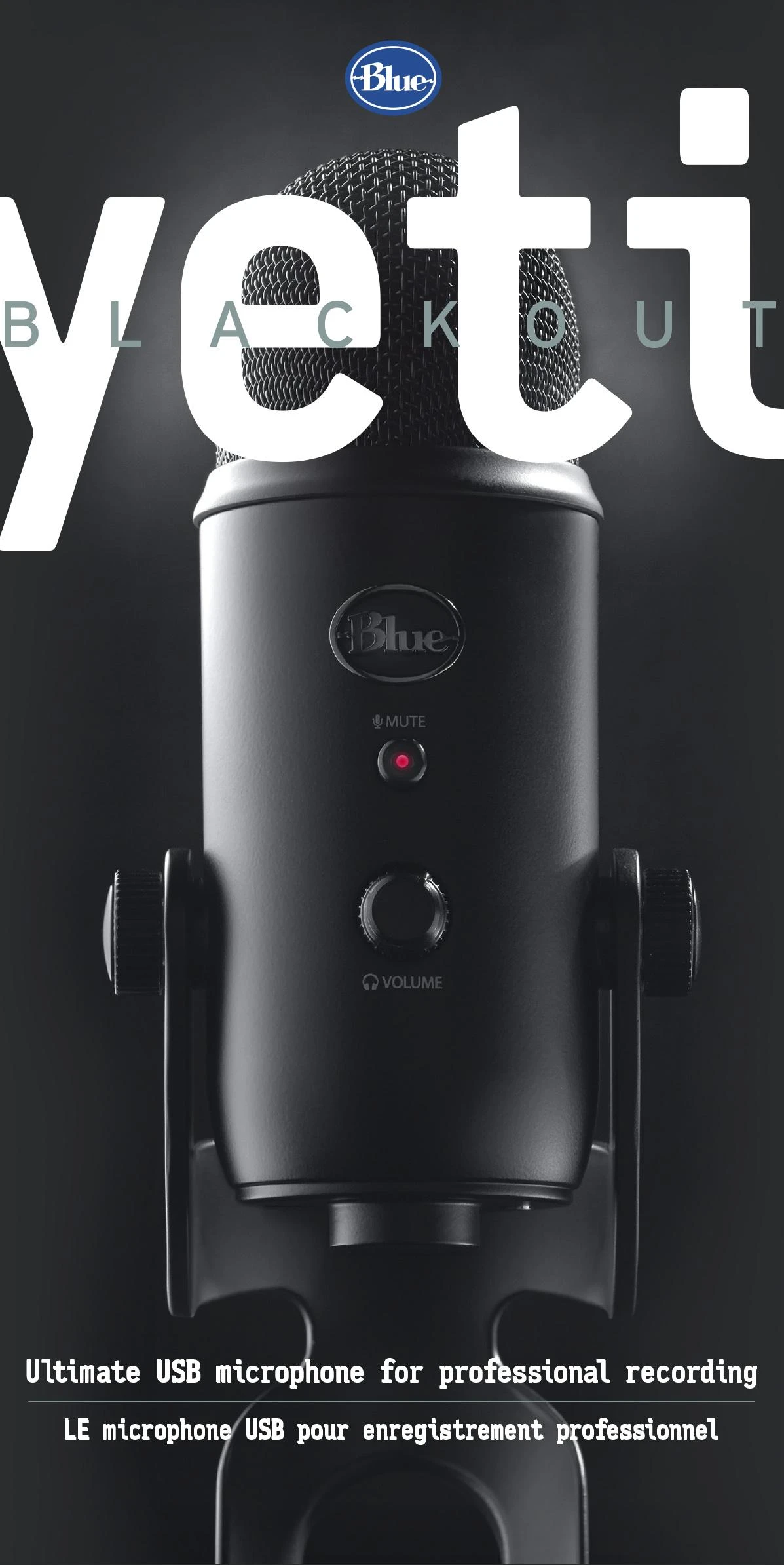 Blue Yeti Blackout Mikrofonas