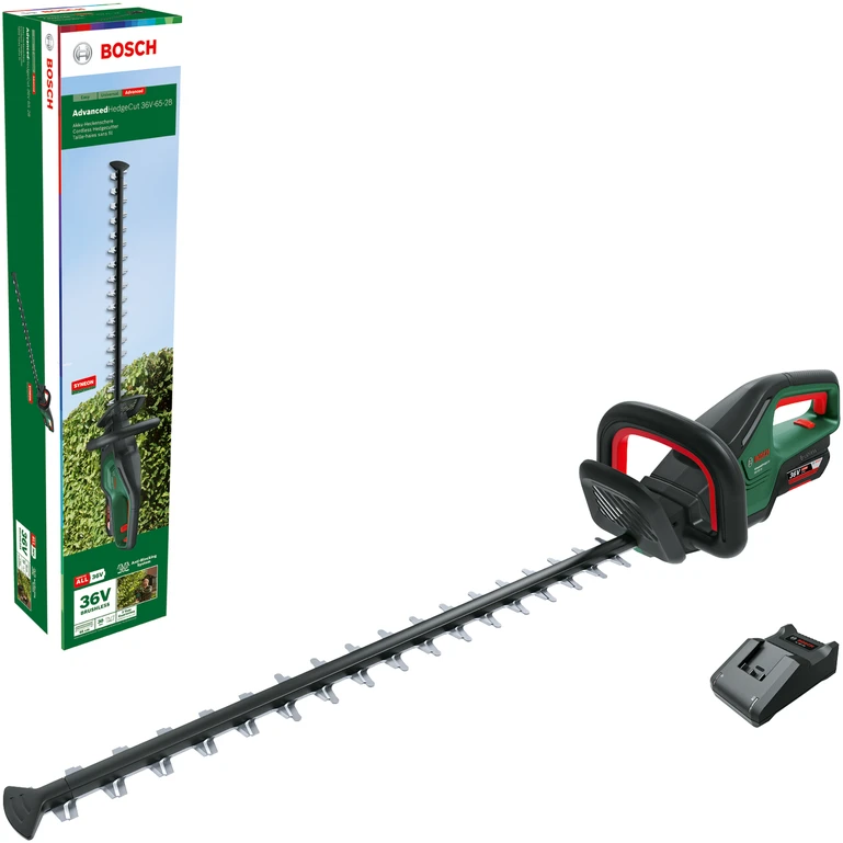 Bosch Akumuliatorinės gyvatvorių žirklės AdvancedHedgeCut 36V-65-28, 1 x 2,0 Ah akumuliatorius