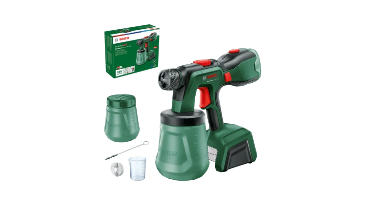 Bosch AdvancedSpray 18V-500 su priedų rinkiniu