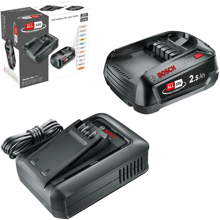 Bosch akumuliatoriaus ir kroviklio rinkinys 18V 1x2.5Ah , AL 18V-44