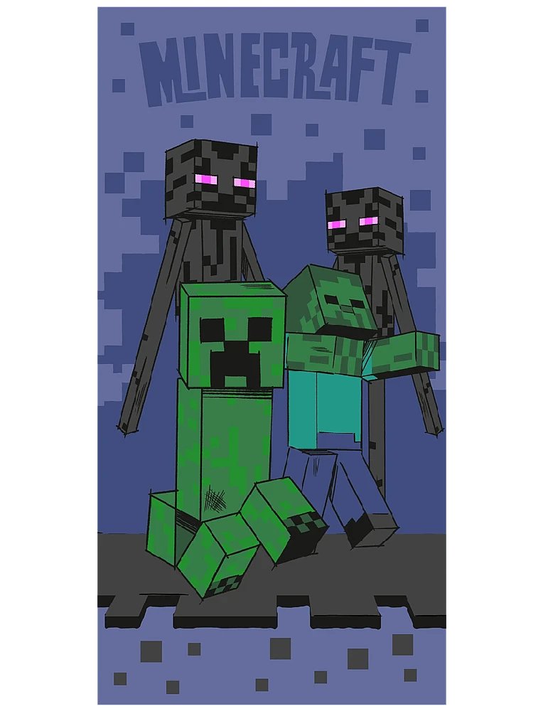 Brandmacminecraft Rankšluostis - 70 x 140 cm - Minecraft monstrai (1029331)