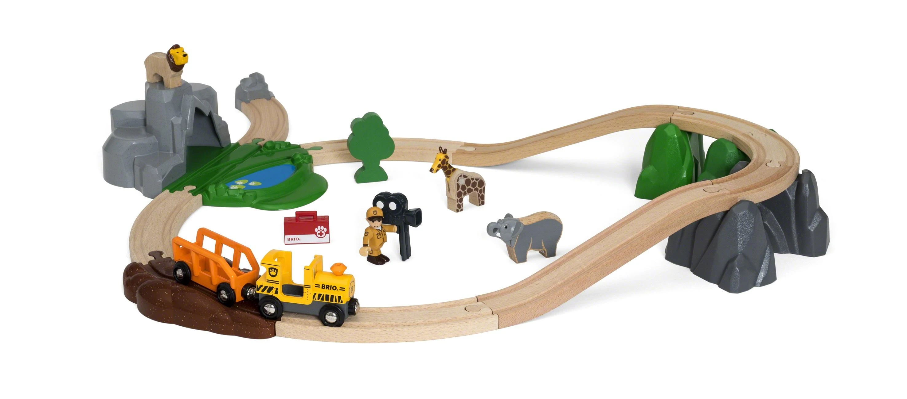 BRIO RAILWAY Safari nuotykių rinkinys, 33960