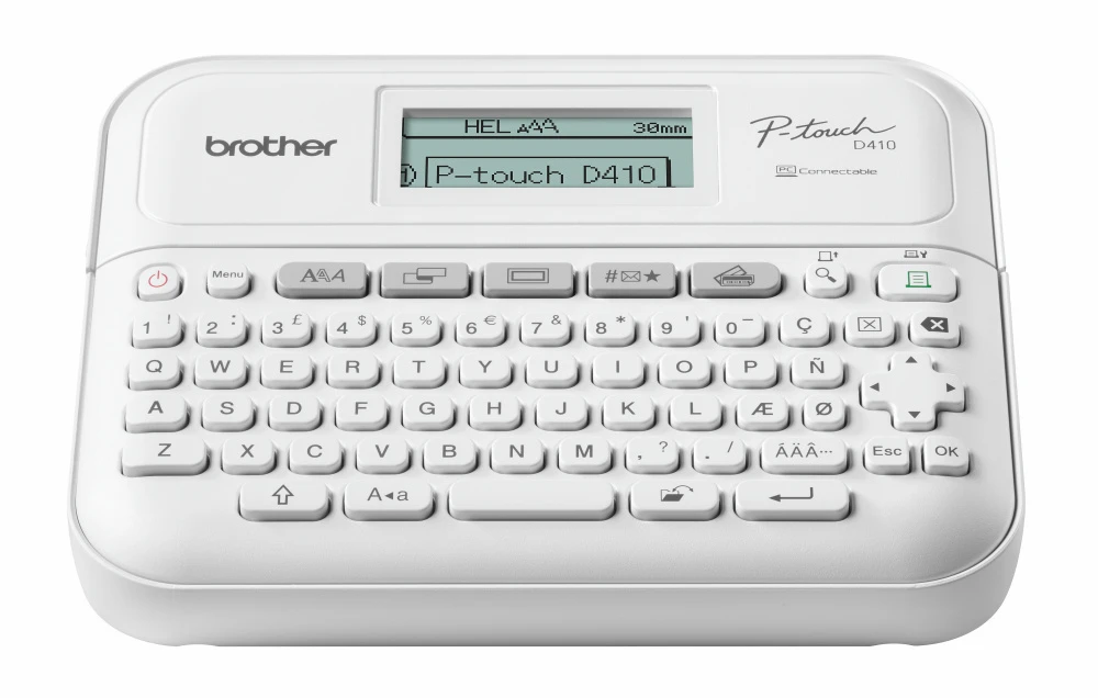 BROTHER PT-D410 DESKTOP LABEL THERMO Spausdintuvas PORTABLE, USB, 20MM/SEC