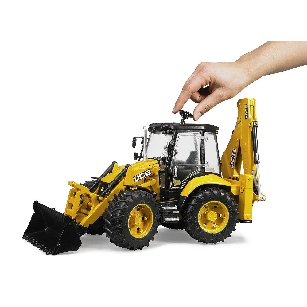 BRUDER traktorius su krautuvu JCB 5CX eco ekskavatorius, 02454