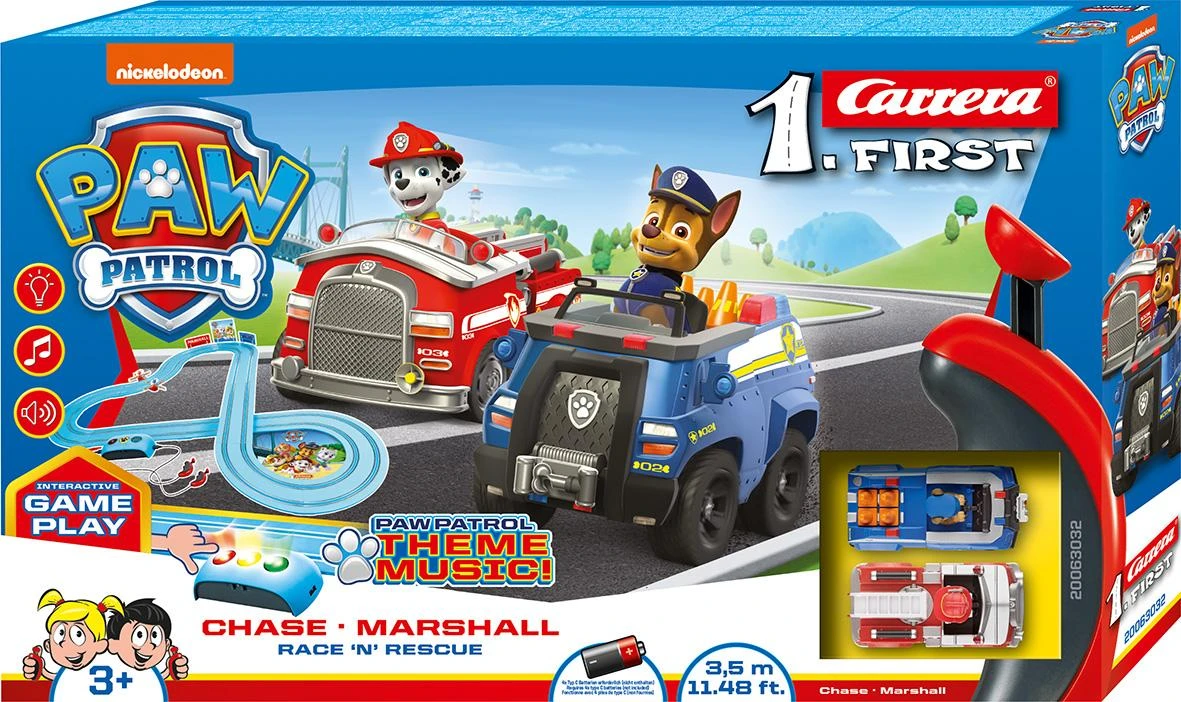 Milly Mally Carrera Pirmieji Paw Patrol lenktynės ir gelbėjimas 3,5 mėn.