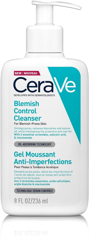 Veido prausiklis probleminei odai Cerave Blemish Control Cleanser, 236 ml