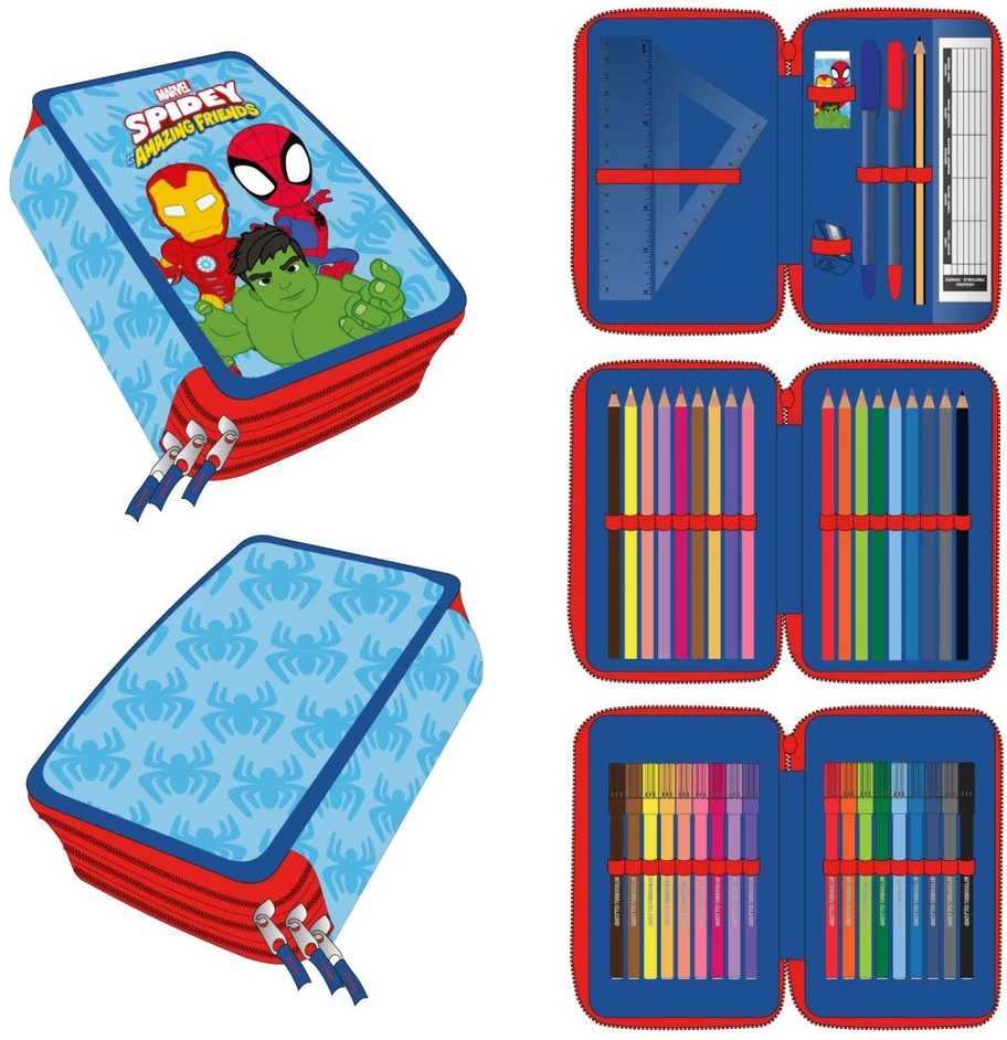 CERDÁ Marvel Spidey triple pencil case