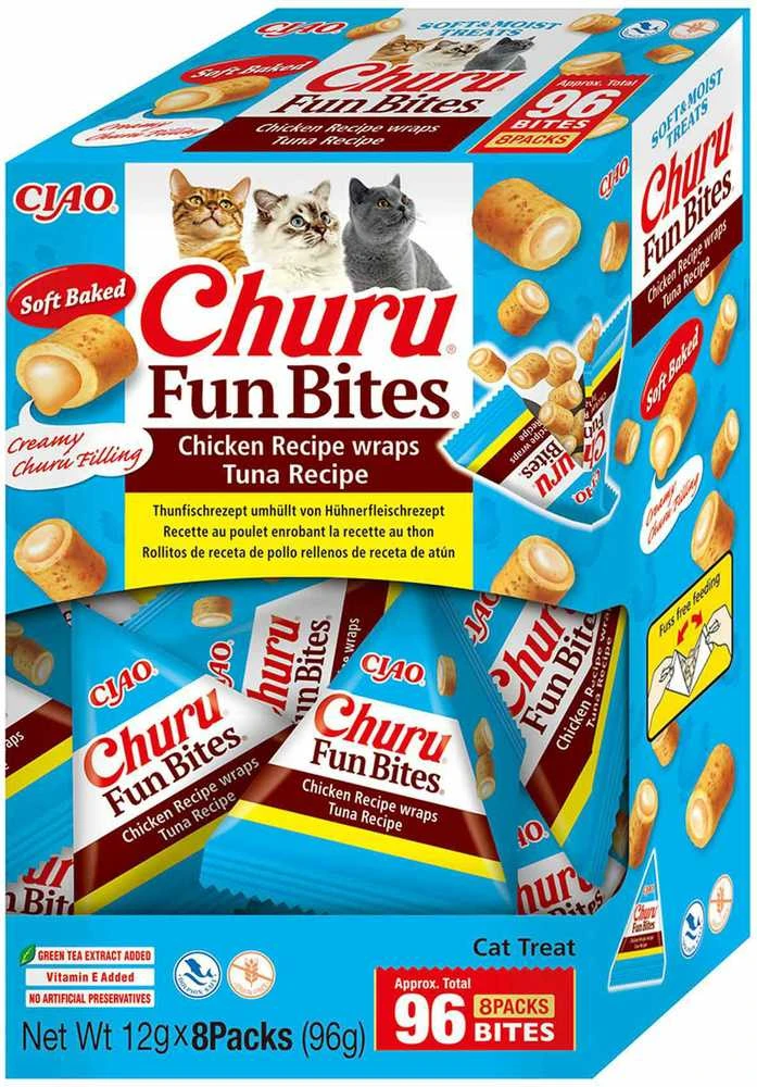 Inaba Ciao INABA Churu Fun Bites vištiena and tuna – skanėstas katėms – 8x12g