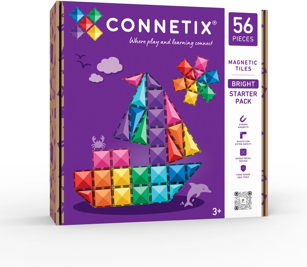 CONNETIXMAGNETIC TILES SET – 56 PIECES