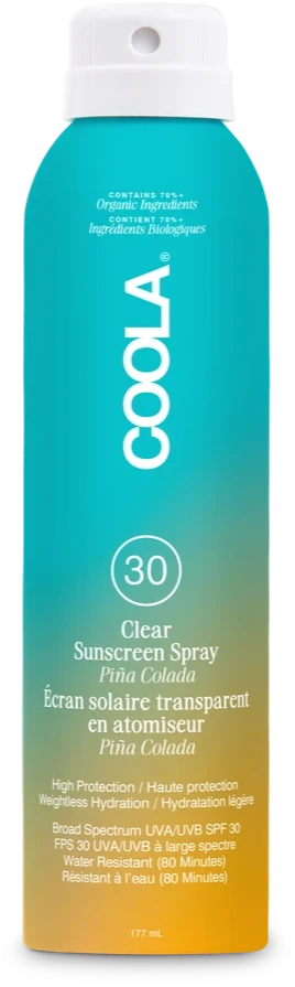 Coola Classic Body Organic Purškalas nuo saulės Spf30 Piña Colada 177ml