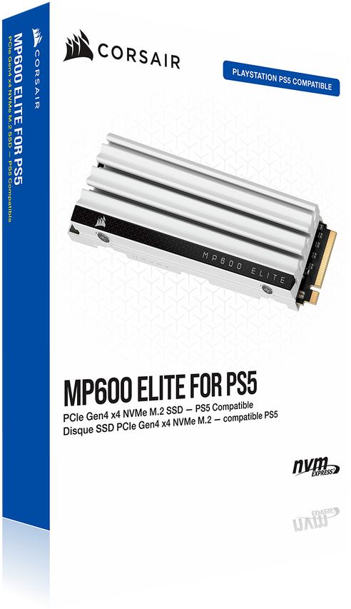 Corsair | SSD | MP600 ELITE | 2000 GB | SSD form factor M.2 2280 | Solid-state drive sąsaja PCIe Gen 4×4 | Skaitymo greitis 7000 MB/s | Rašymo greitis 6500 MB/s