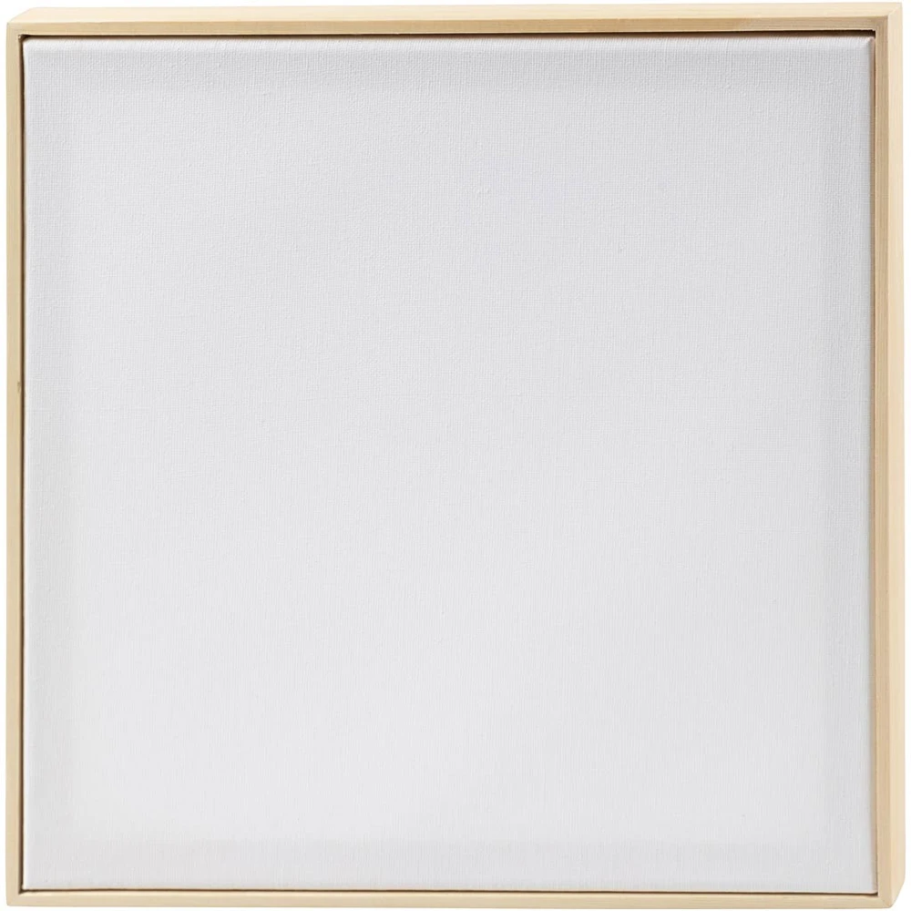 Creativ Company - Ištempta drobė su rėmu - dydis 30x30 cm - 280 g - balta (257330)