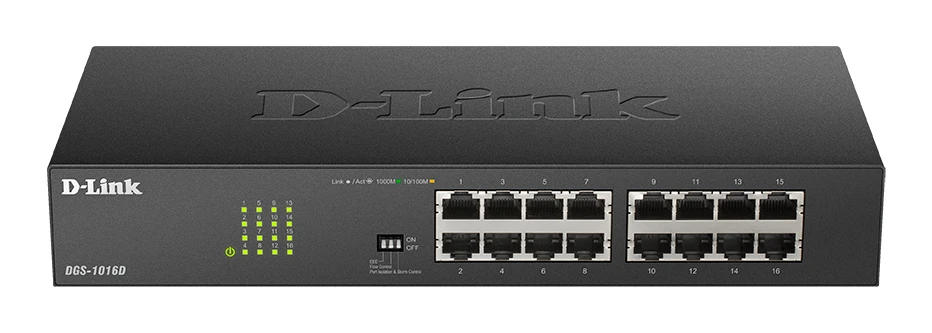 Šakotuvas Jungiklis D-Link DGS-1016D/E (16x 10/100/1000Mbps)