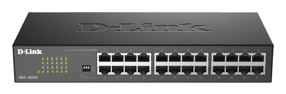 Šakotuvas D-Link DGS-1024D Ne-valdomas