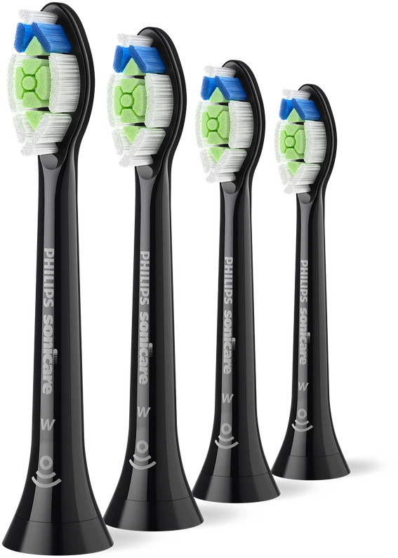 4 dalių šepetėlių galvučių pakuotė Philips Sonicare Optimal White HX6064/88