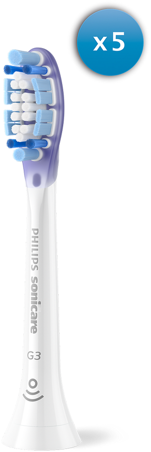 Dantų šepetėlis Philips Premium Gum Care HX9055/87 5-pack brush galvutės