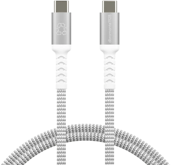 dbramante1928 – pintas USB-C į USB-C laidas – 1,2 m – pilkas