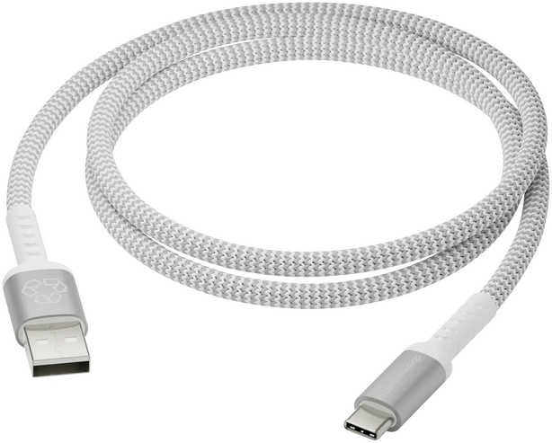dbramante1928 – pintas „Re-Charge Pro“ laidas – USB-A į USB-C, 1,2 m – baltas