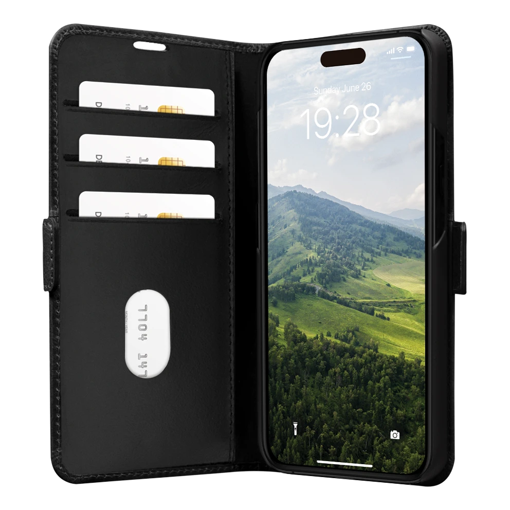 Dbramante1928 Dbramante 1928 Copenhagen Wallet Apple iPhone 15 Pro dėklas telefonui juodos spalvos