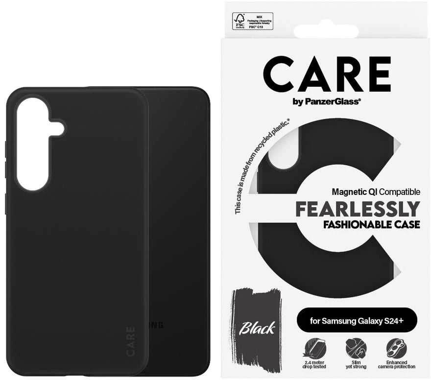 Panzer Glass CARE by PanzerGlass Fashion QI Case Samsung Galaxy S24 Plus dėklas telefonui juodos spalvos 1167