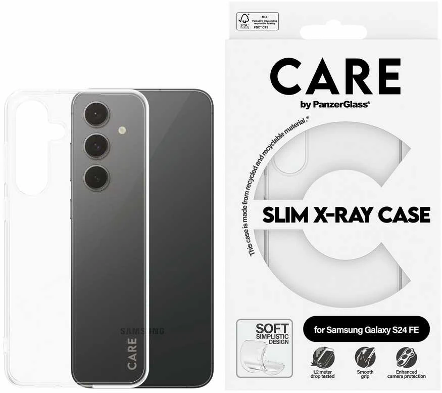 Panzer Glass Care by PanzerGlass Slim X-Ray Samsung Galaxy S24 FE S721 dėklas telefonui skaidrus 1963