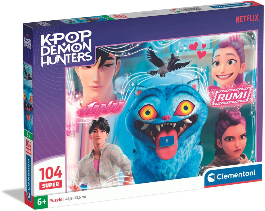 Clementoni - Dėlionė K-Pop demonų medžiotojai 3, 104 detalės (I-27243)