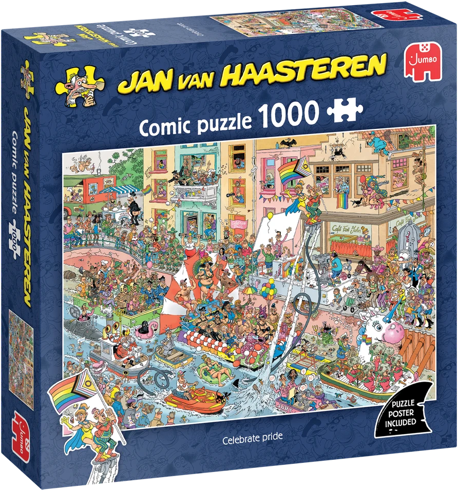 Dėlionė Nezatříděno Jan van Haasteren – švęskite pasididžiavimą! (1000 vienetų) (1110100618)