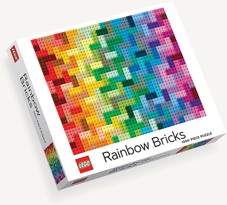 Dėlionė LEGO Rainbow Bricks 1000 dalys