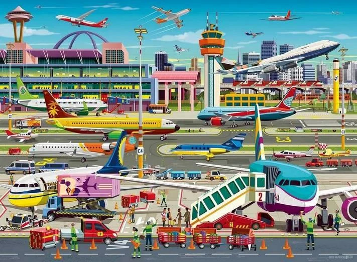 Ravensburger Dėlionė 150 vnt. - Oro uostas