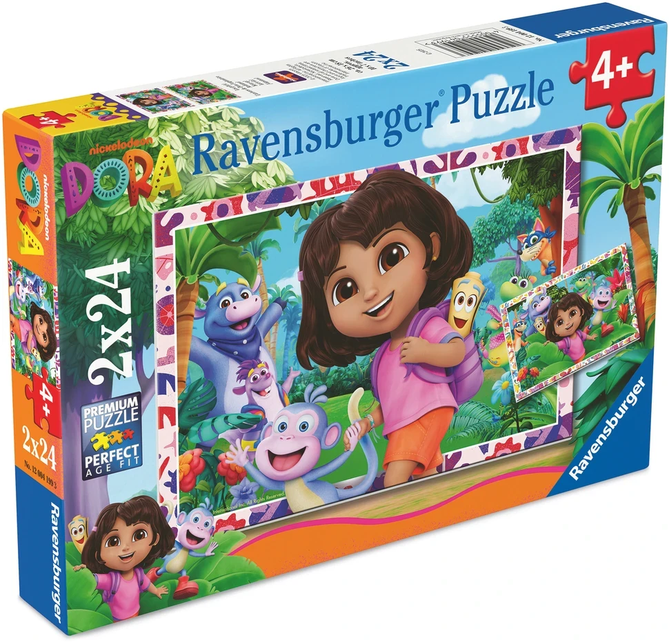 Ravensburger Dėlionė 2x24 vnt. - Dora tyrinėtoja