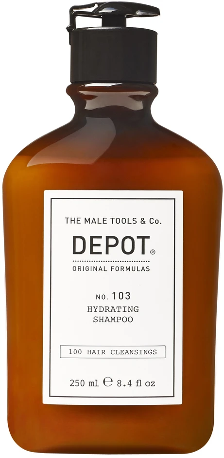 Depot 100 plaukų valymo šampūnas Nr. 103 su provitaminu B5 drėkinimui, 250 ml