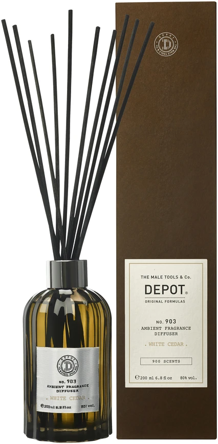 Namų kvapas su lazdelėmis Aroma Depot No. 903 White Cedar (citrusinių vaisių, medienos ir imbiero aromato), 200 ml