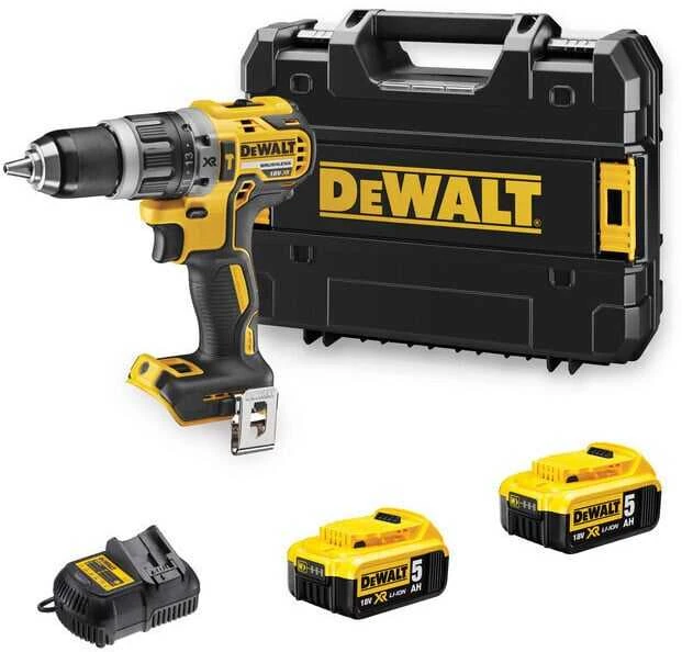 DEWALT smūginis gręžtuvas suktuvas DCD796P2, 70Nm, 2x5.0Ah