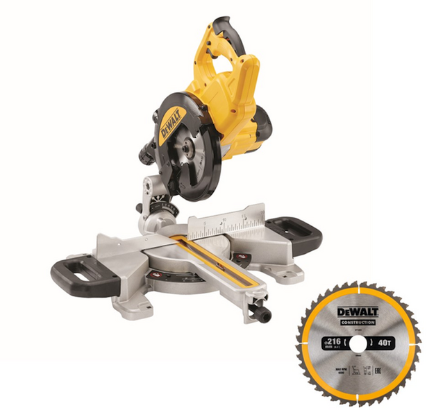 DEWALT Skersinio pjovimo staklės 216mm/1300W DWS773EXB
