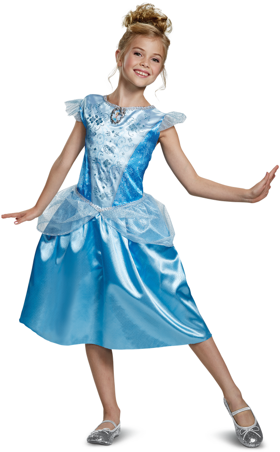 Disguise,Disney Persirengėlis - Klasikinis Pelenės kostiumas (128 cm) (140499K)