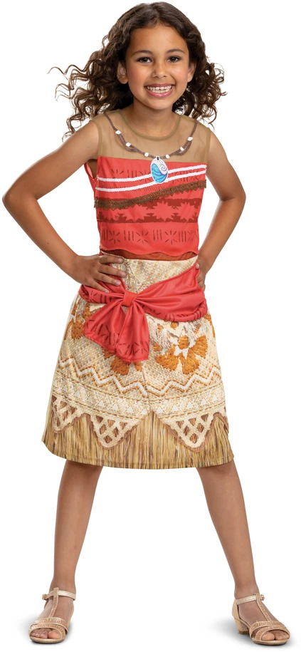 Disguise Disney kostiumas, karnavalinis kostiumas Vandenyno lobis Vaiana 124-135 cm (7-8 metų)