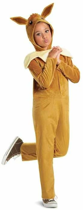 Disguise Karnavalinis kostiumas Pokemon Eevee kostiumas rudas maskuoklis 126-136 cm (7-8 metai) Kigurumi