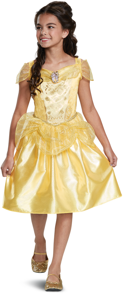 Disguise,Disney Persirengėlis – klasikinis kostiumas – Belė (128 cm) (129509K)