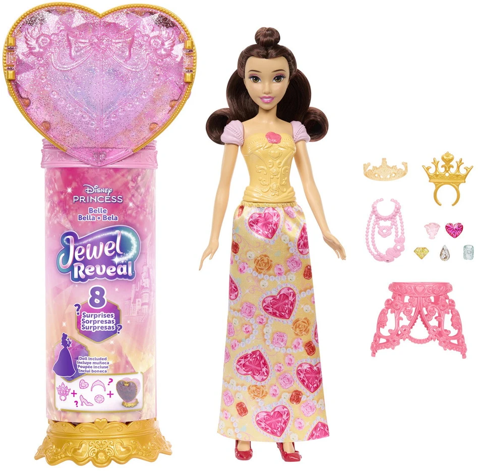 Mattel DISNEY PRINCESS JEWEL REVEAL Gražuolės siurprizas (JHL51)