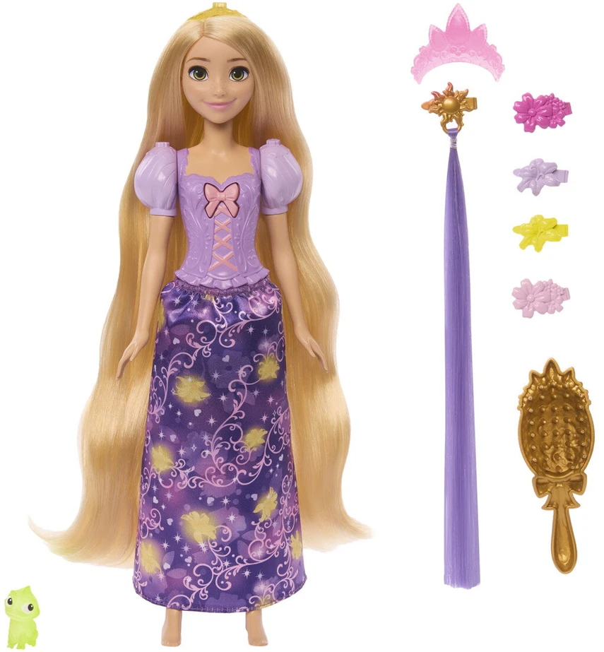 Mattel DISNEY PRINCESS RUPUNZEL interaktyvi lėlė Auksaplaukė (JHL46)