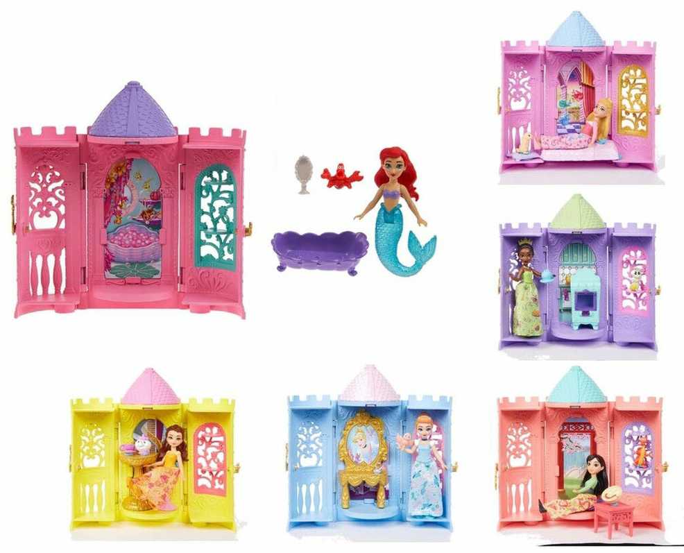 Mattel Lėlė Disney princesė su staigmenos bokštu įvairių modelių