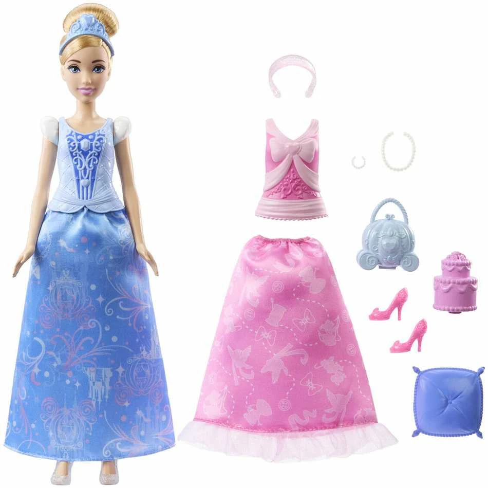 Mattel Lėlė Disney princesė Pelenė 2in1 JCR95